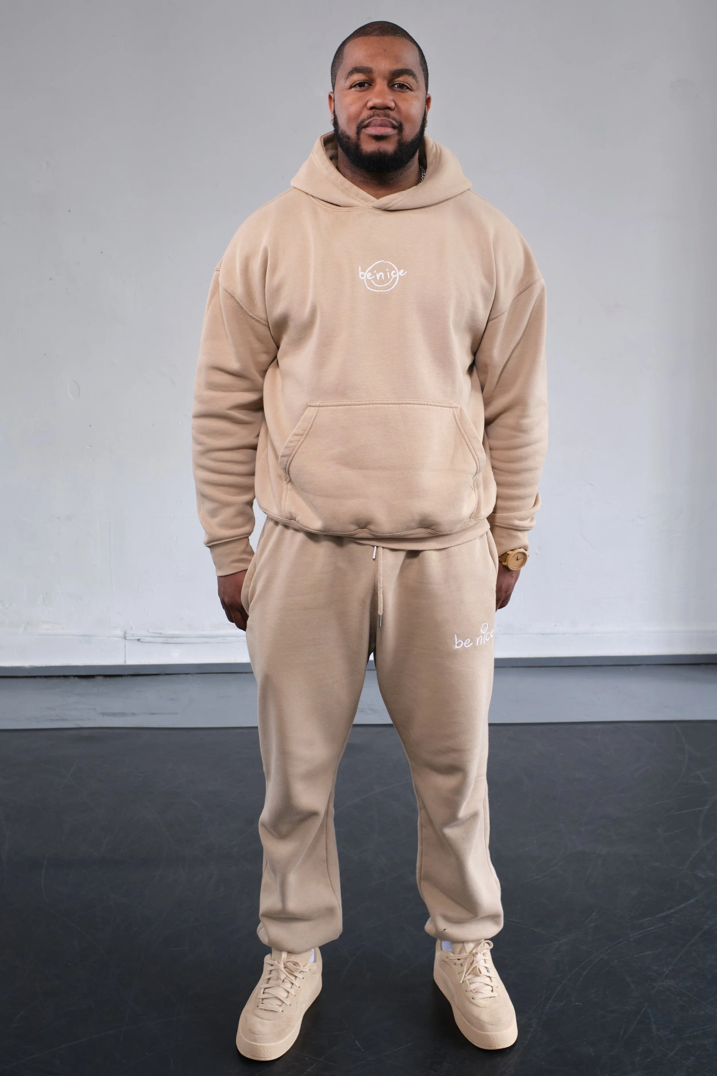 beige evergreen jogger