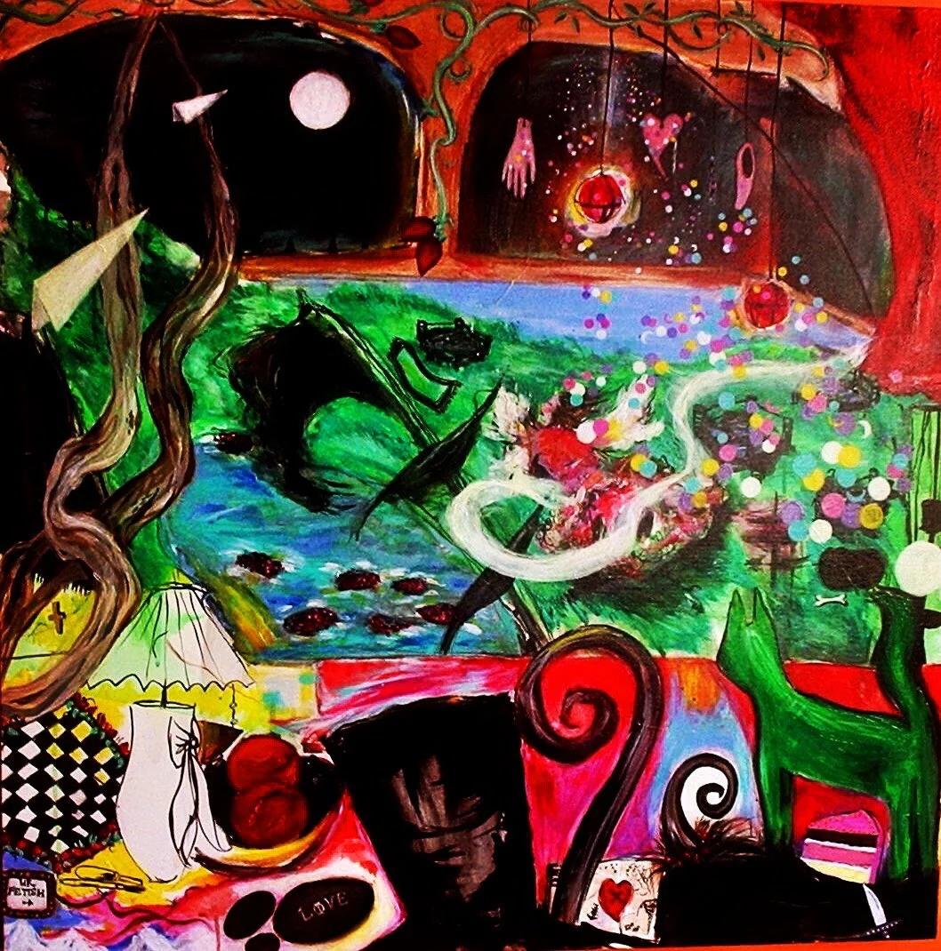 Night Tea Party on the Voyage. Loretta Rosa © 2012.  Loretta Rosa has decades of arts experience as an exhibiting practicing artist and creative program founder of ART NATURE BOX.