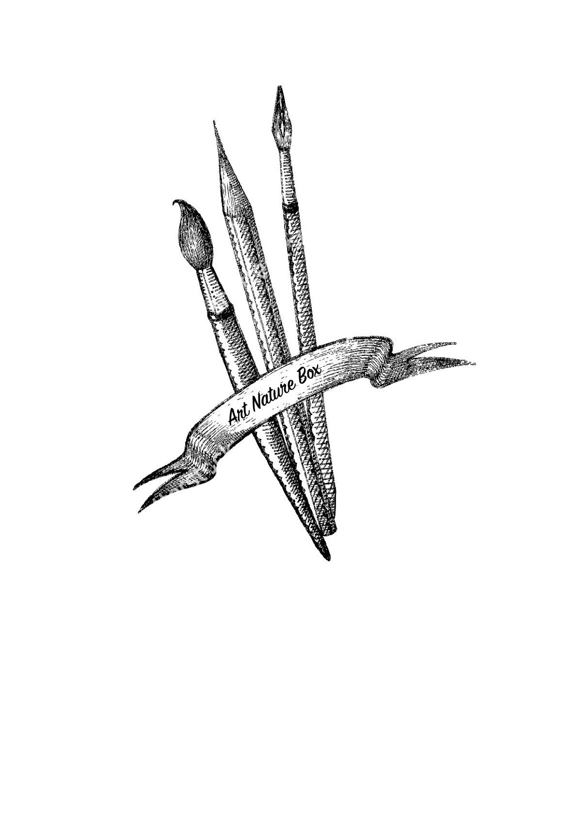 Art Nature box is based around traditional artist materials, watercolour paints, canvas acrylic paints and brushes and beautiful papers. Paint a canvas with acrylics or wash with professional watercolour pigments on paper to produce your own piece.