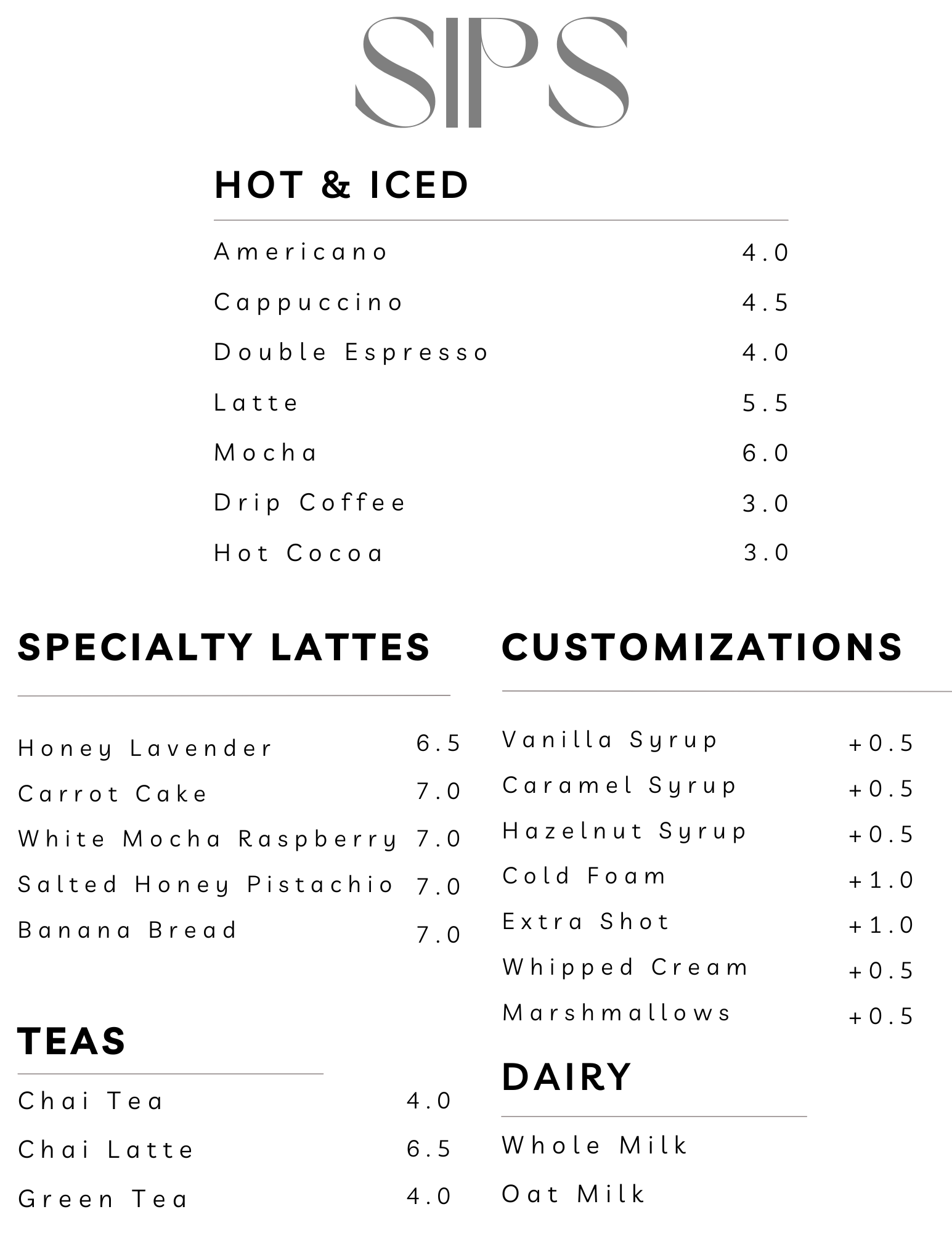 First Sip Menu Menu | Discover & Enjoy Unique Beverages Today — The Sip Society