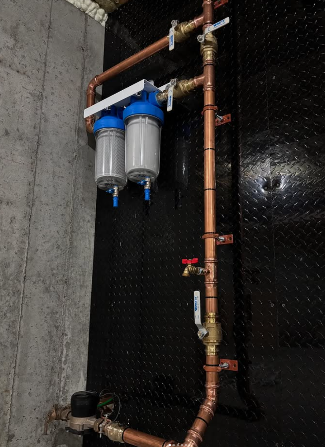 Atlas DP Big Duo Whole House Water Filtration System Install by Roy and Pacheco Mechanical in Southeastern MA