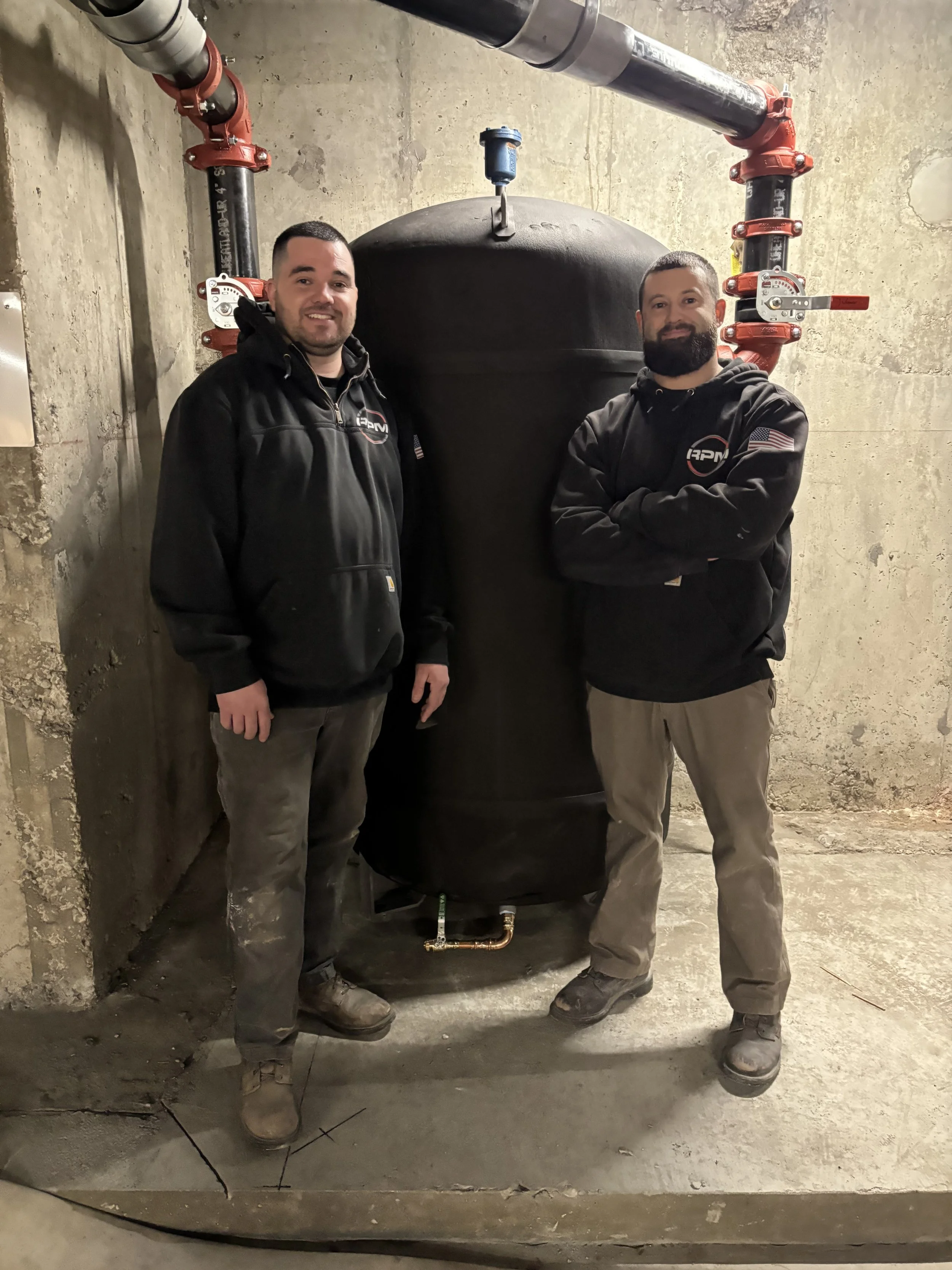 Andrew Pacheco and Eric Roy Owners of Roy and Pacheco Mechanical LLC in Southeastern MA