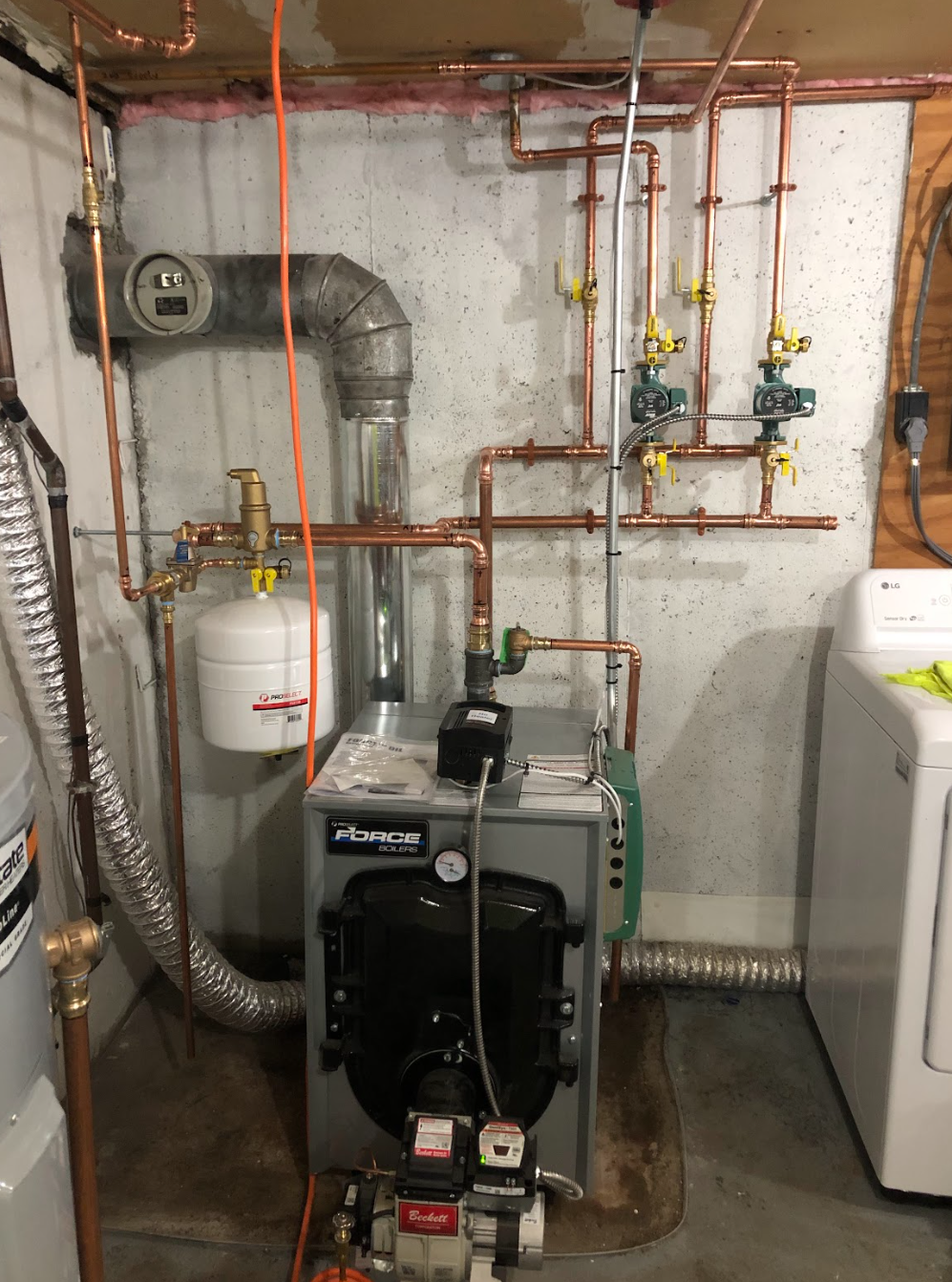 Residential Oil Fired Floor Mount Cast Iron Boiler