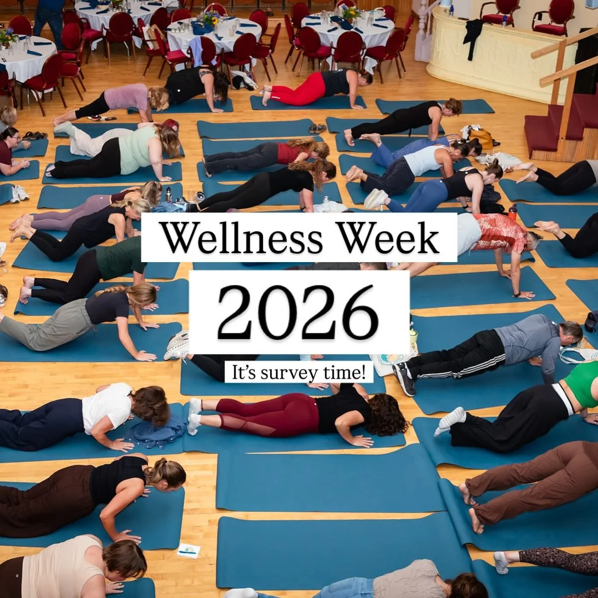 ✨ Wellness Week 2026 Starts NOW: Help shape the future!
We hope you’re still riding that post-Wellness Week high! We had an incredible week thanks to everyone who showed up and participated.
To make next year even better, we need to hear from