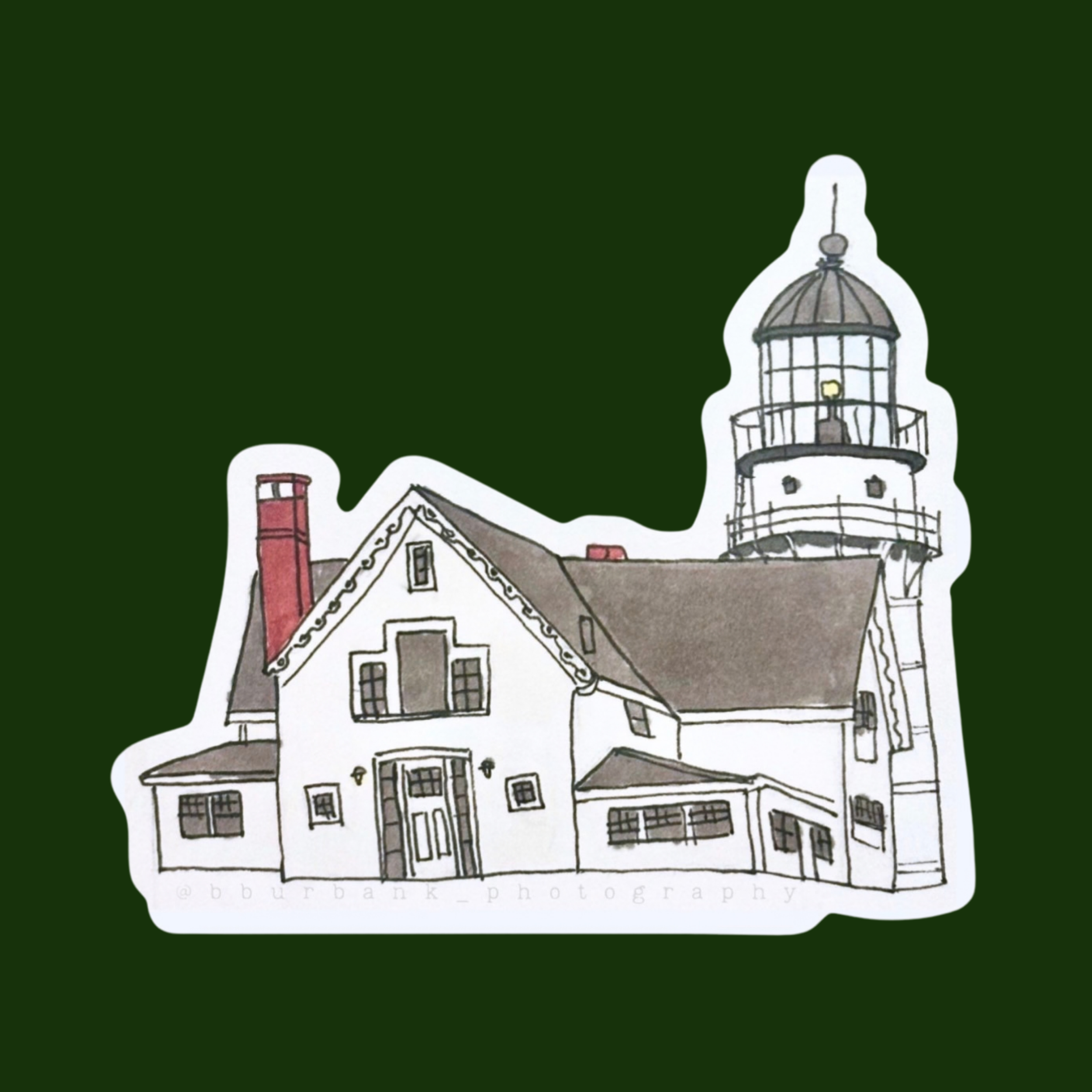 Two Lights (Cape Elizabeth Lighthouse/East Tower)