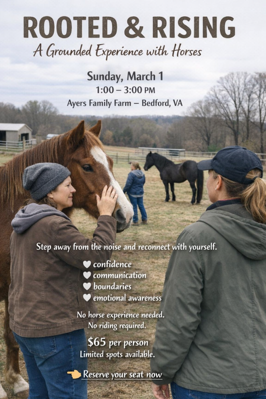 Rooted and Rising - A Grounded experience with horses