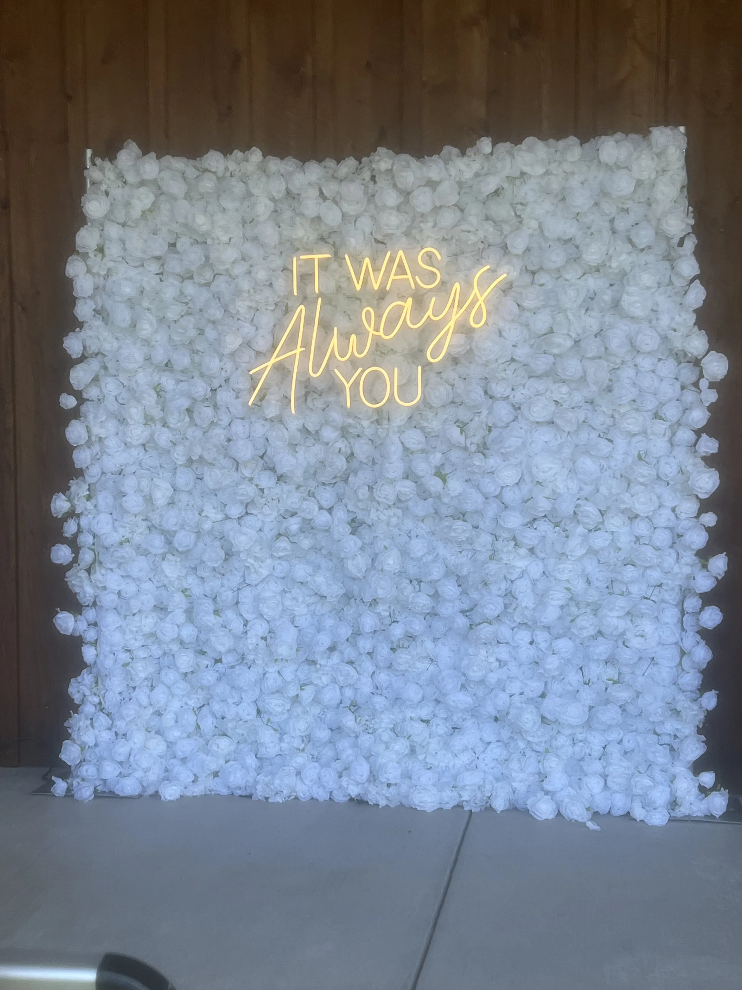 White Flower Wall