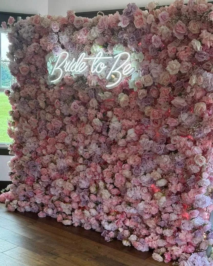 Pink Flower Wall