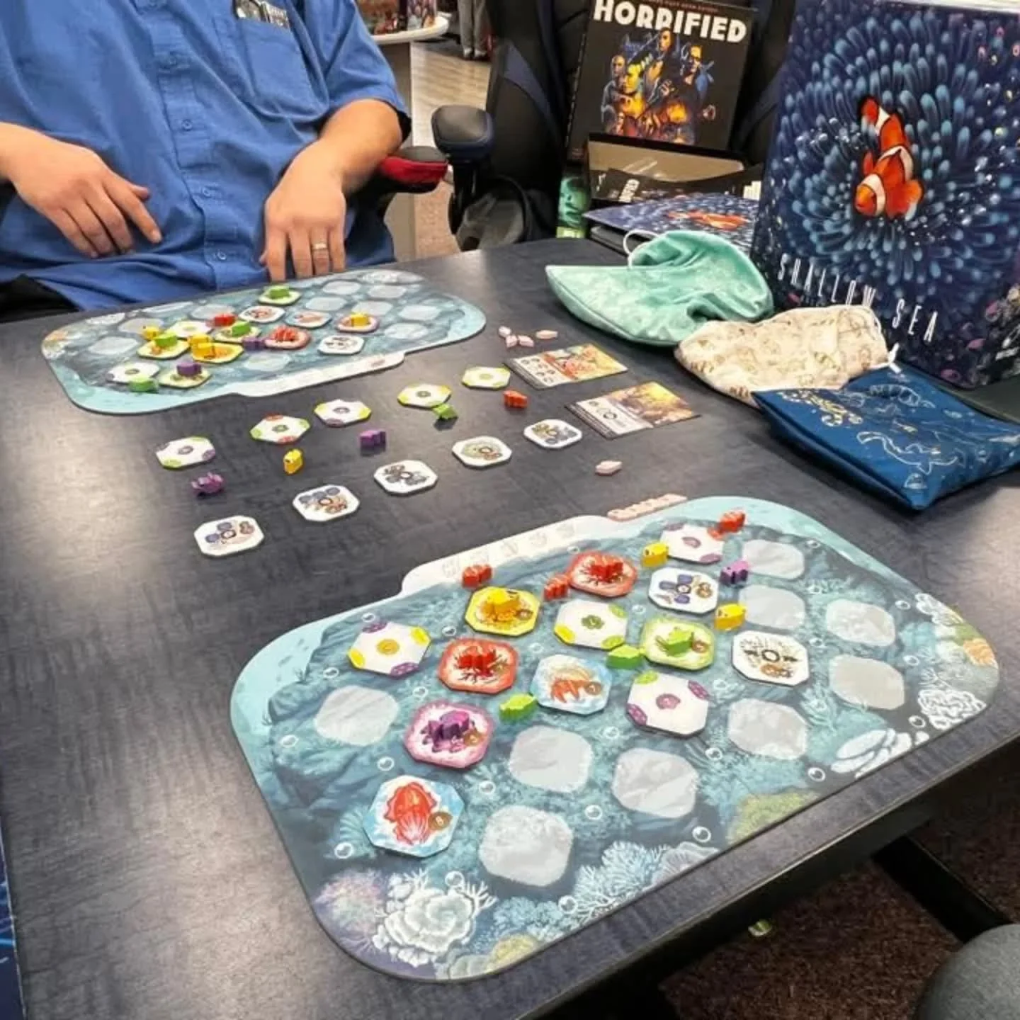 My first demo of November for the Shallow Sea board game at Nerd HQQC come out and join me for the next demo it&rsquo;s a great game!

#shallowsea #badcometgames #clownfish #familygames
