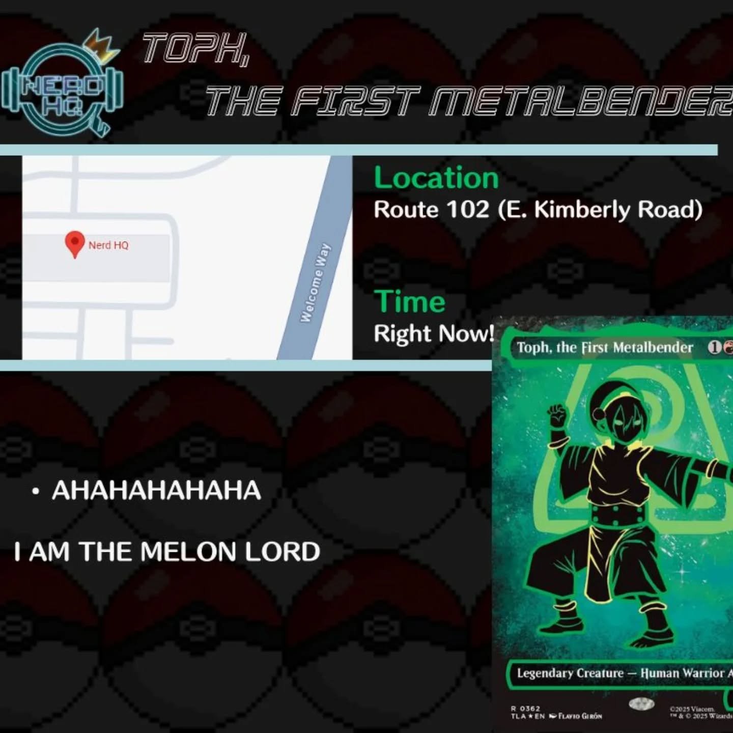 Just walked through the doors this weekend! The ALMIGHTY MELON LORD!!!!

#mtg #avatarthelastairbender
#mtgxatla #toph