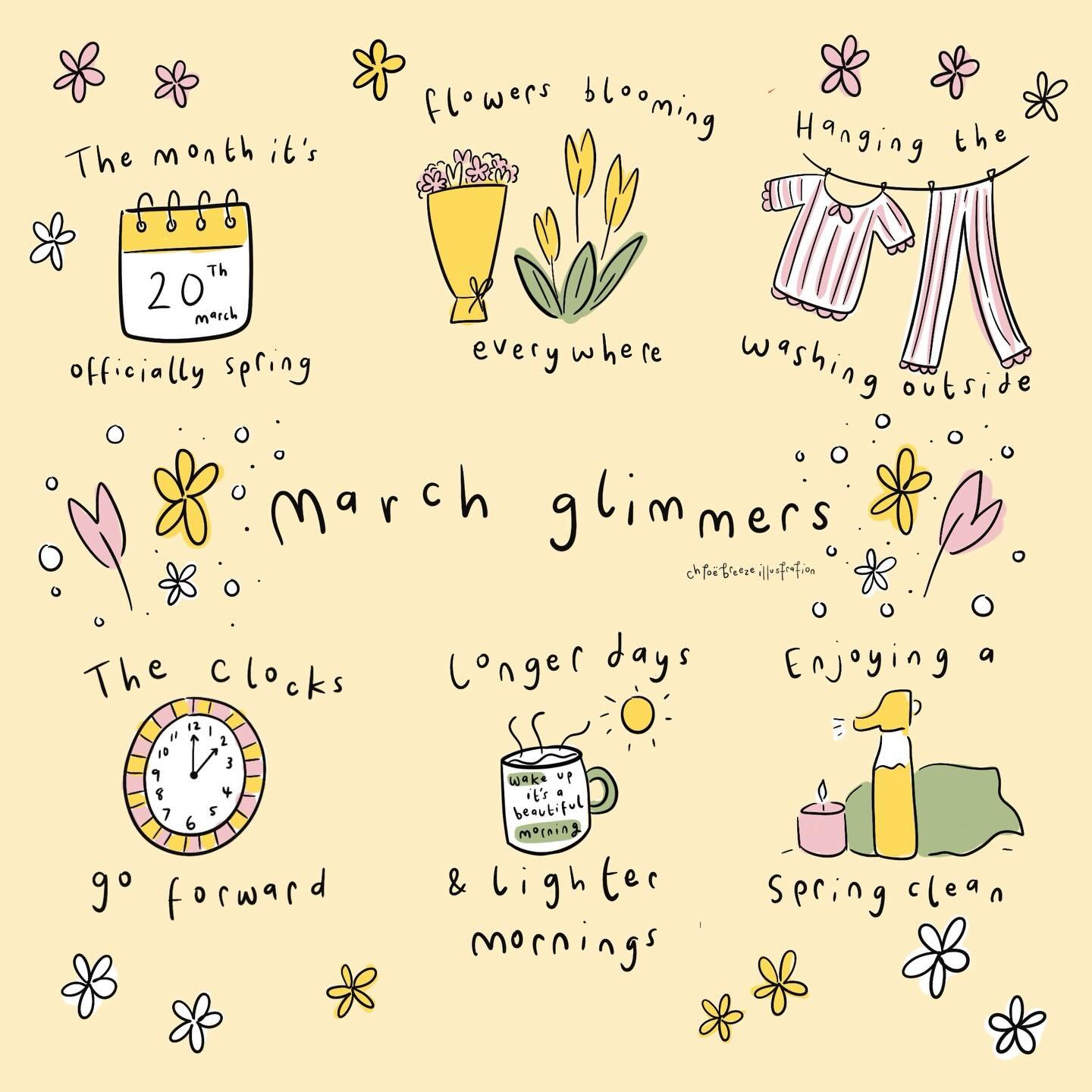 M A R C H glimmers 🌸

Spring is springing 👏🏼🫶🏻

Is there any you would add?

#march #marchglimmers #spring #springhassprung