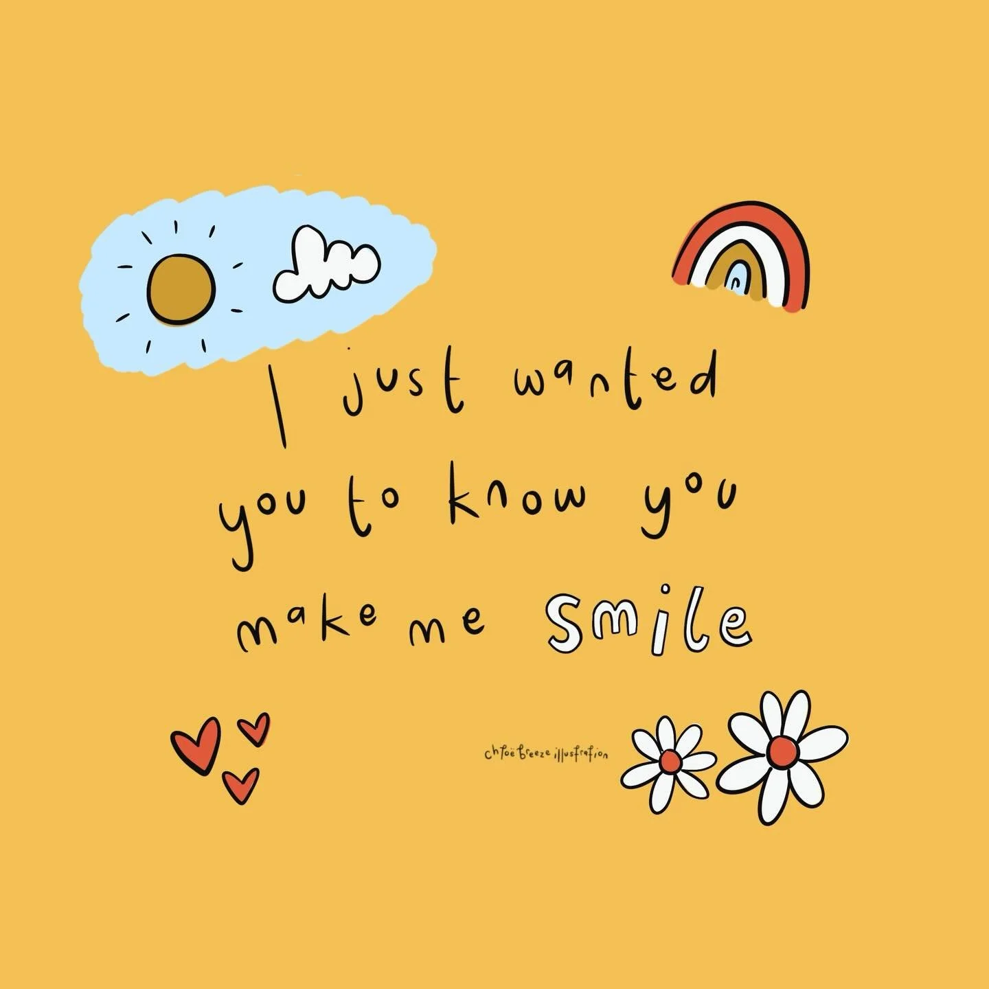 Share with someone today to let them know they make you S M I L E ☀️

#illustration #youmakemehappy #youmakemesmile #happiness #positvevibes