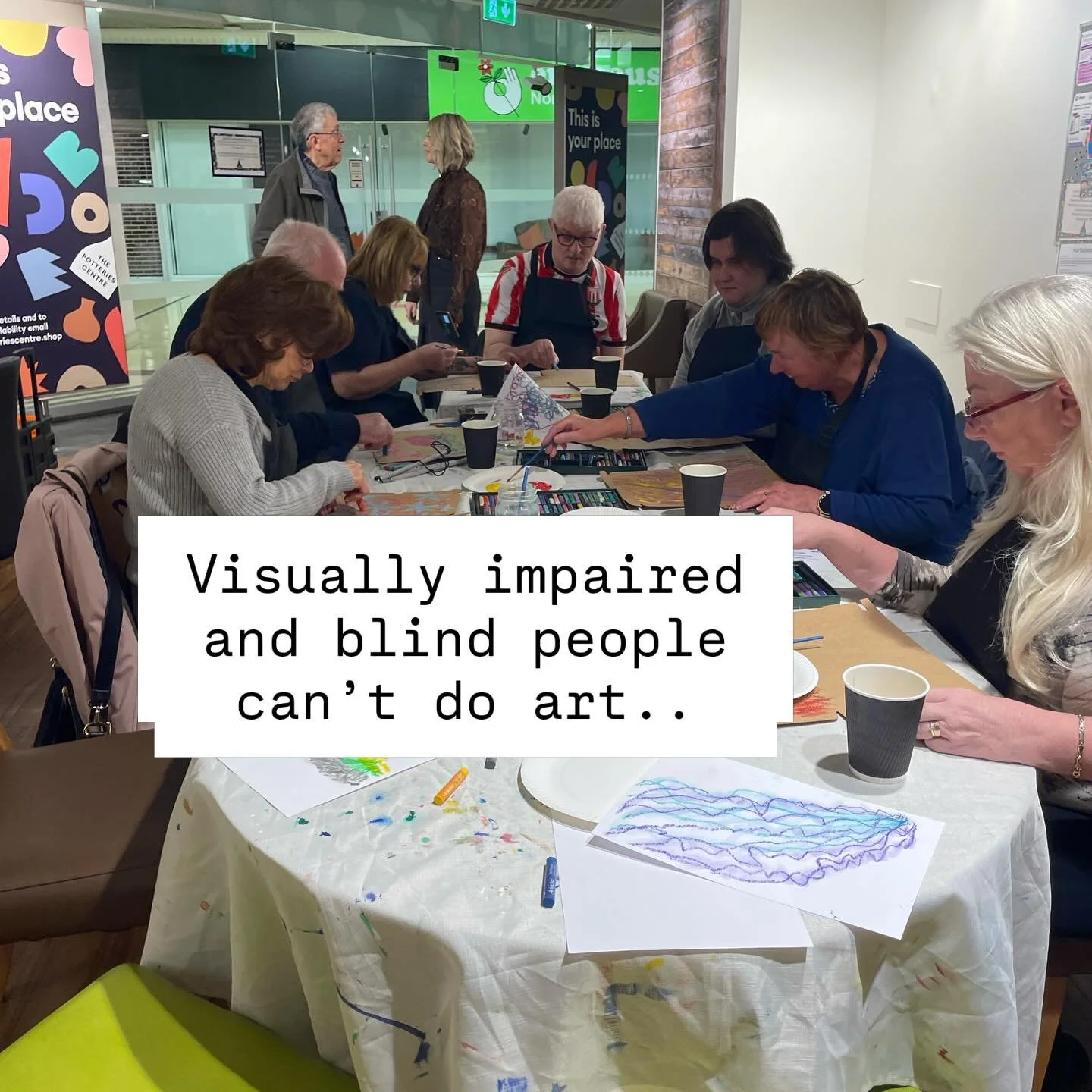 A wonderful couple of workshops with @sightlossstaffs  thank you for having me! 💕

I loved holding these sessions for @sightlossstaffs they were one of the first places I went to when I was diagnosed with RP so it was great to be involved ⭐️

#works
