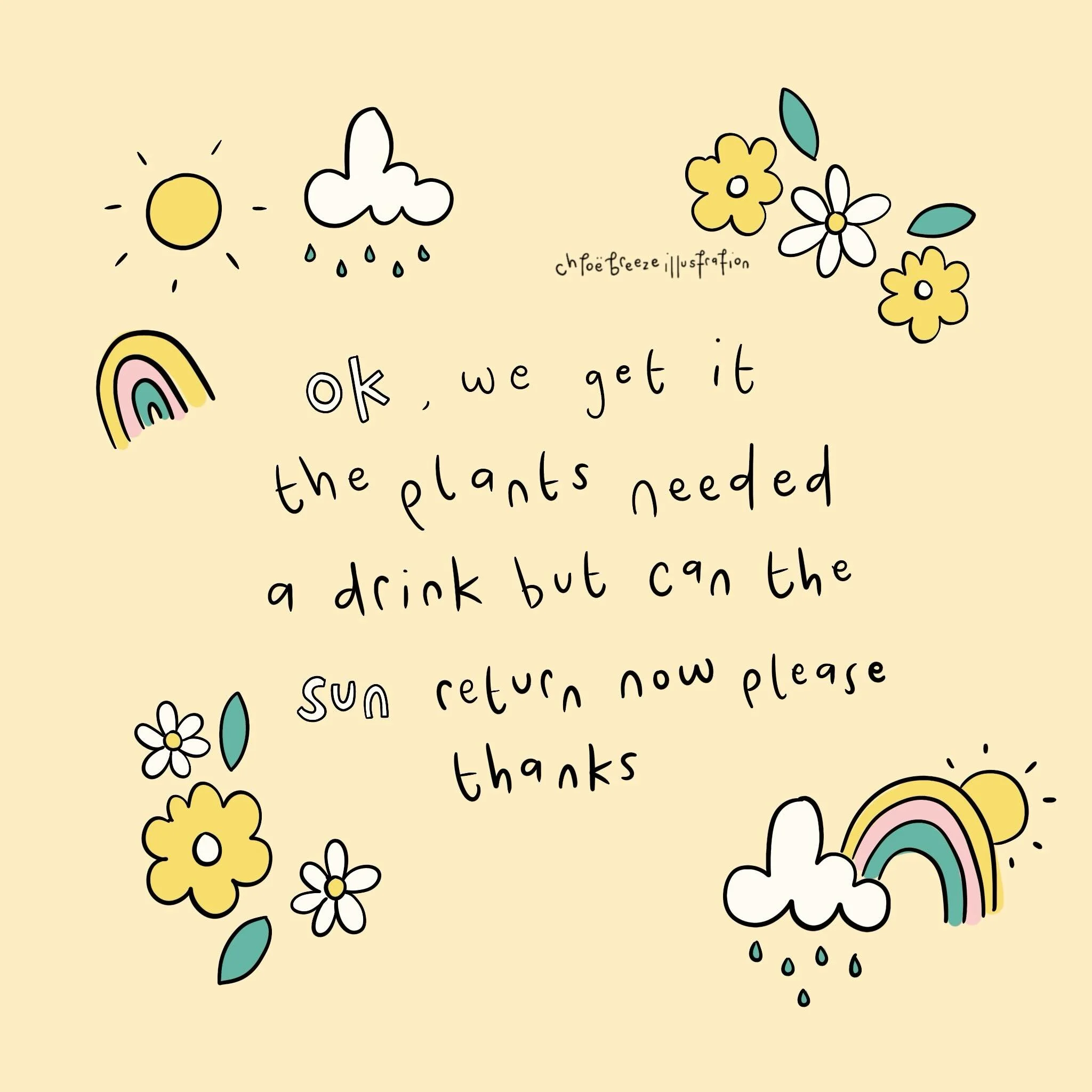 I&rsquo;m sorry for ever saying it was too hot 🌧️

#weather #sunshine #sunny #rainbow #rainnyday