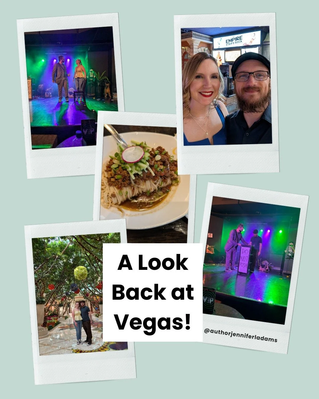 A look back at my Las Vegas vacation this week. 👉🥰
Here are a few highlights:
📸 Romantic dinner at Din Tai Fung, celebrating our 6th wedding anniversary!
📸 Attending our first burlesque show: The Empire Strips Back.
📸 Both of us getting pulled u