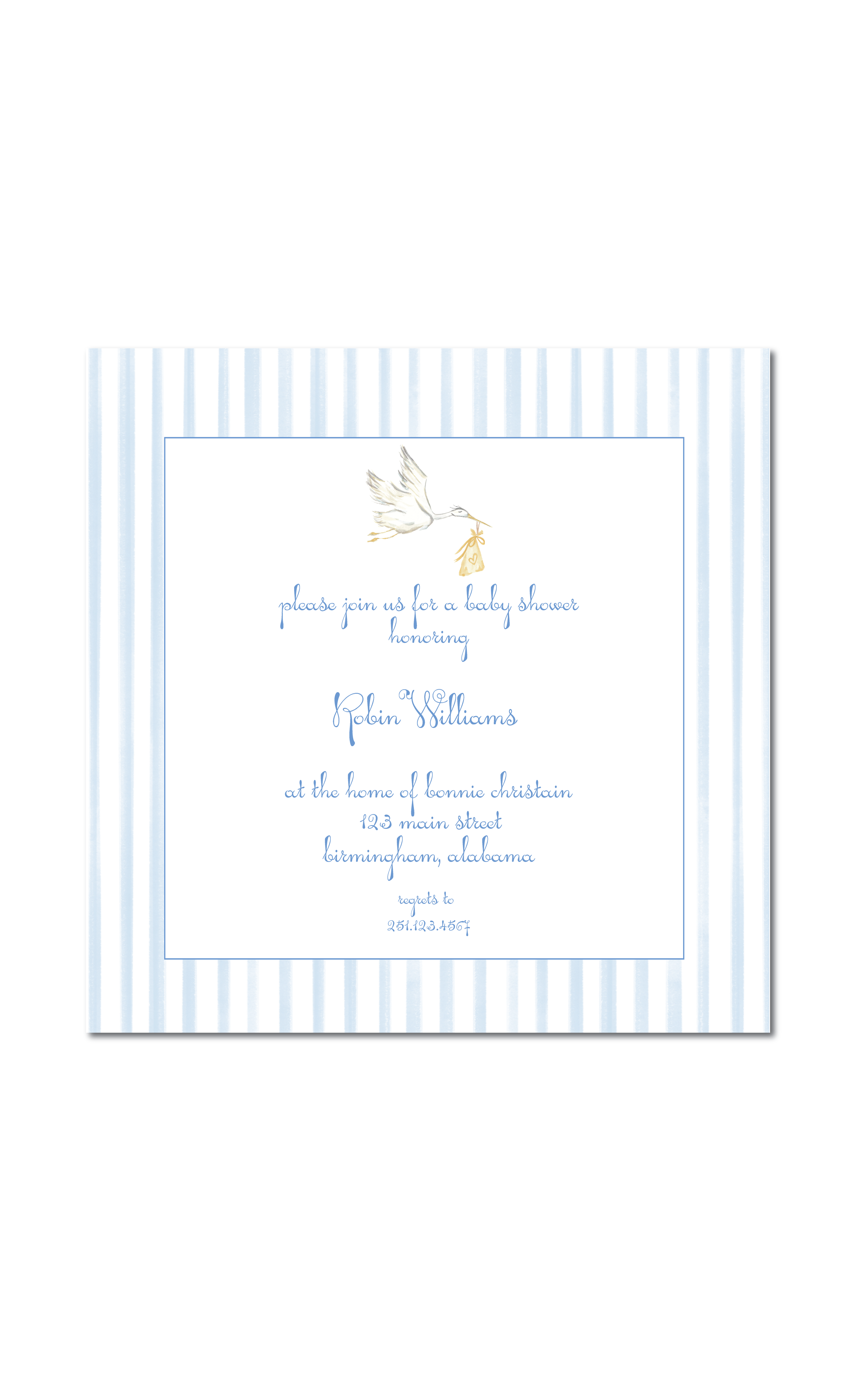 Birdie Baby Shower Invite