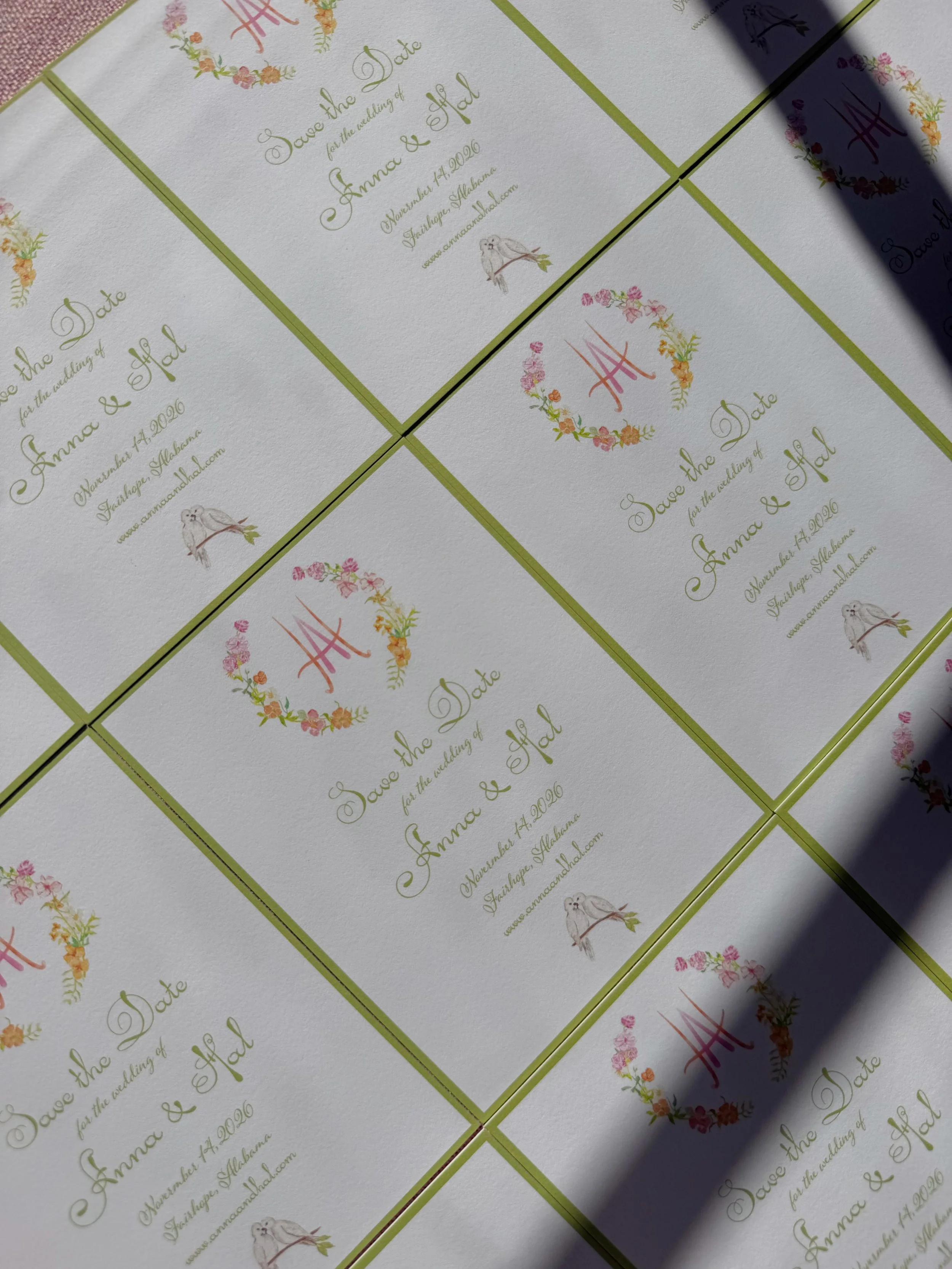 Watercolor Crest Save the Date