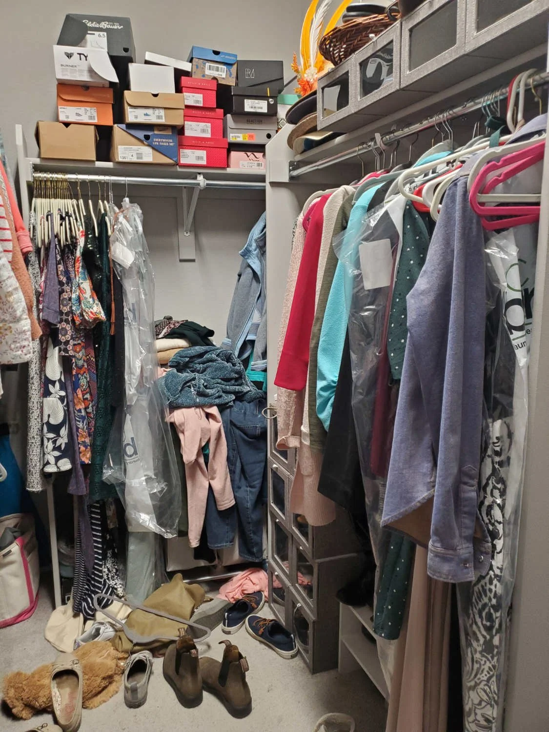 Unorganized Closet
