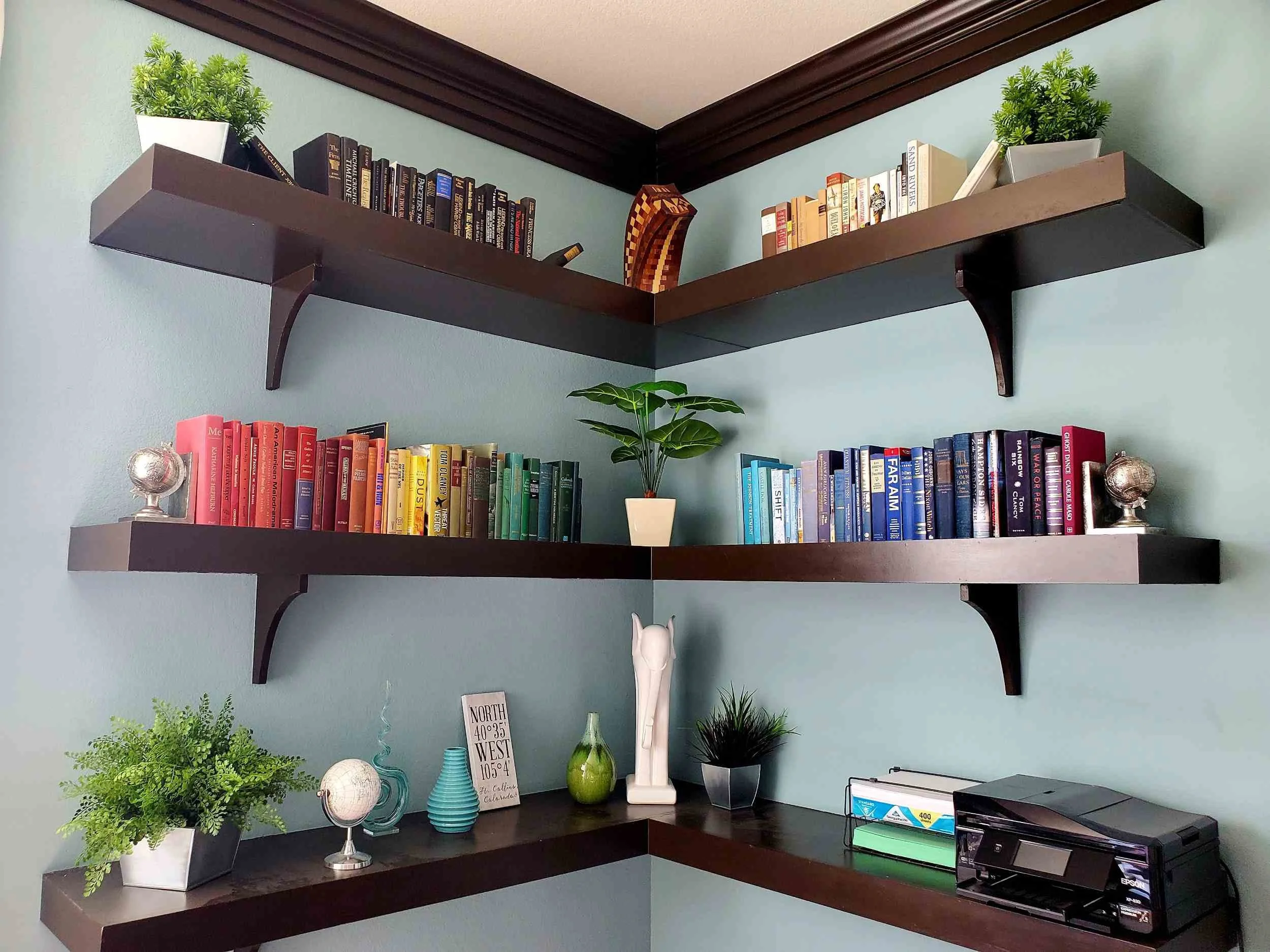 Organized Bookshelves