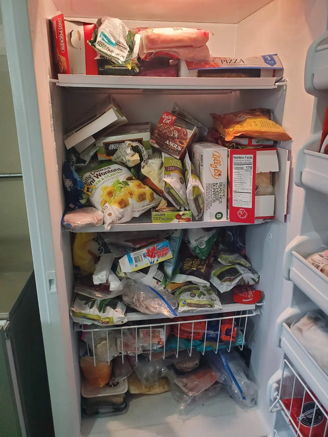 Unorganized Freezer