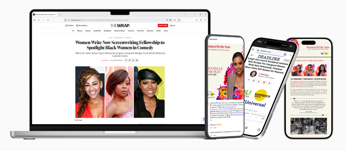 Hartbeat's Women Write Now, Megan Good, Bresha Webb, Gabrielle Dennis, Danielle Nicolet, Moni Oyedepo, Willandrea Blair