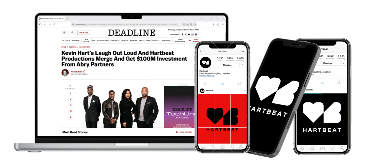 Announcing Hartbeat, the merger of Kevin Hart's Laugh Out Loud and Hartbeat Productions