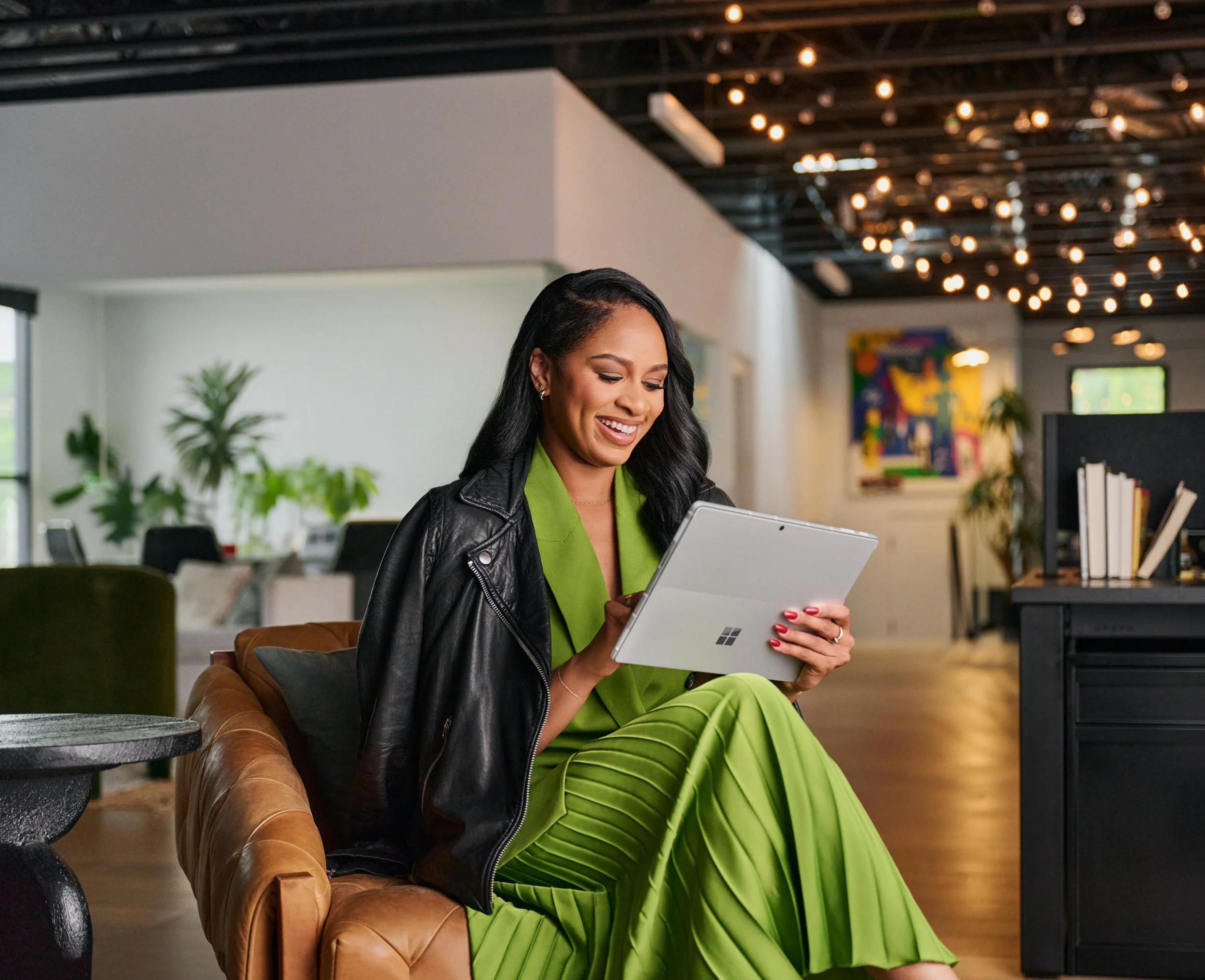 Imani Ellis, Culture Con with Microsoft Surface Pro