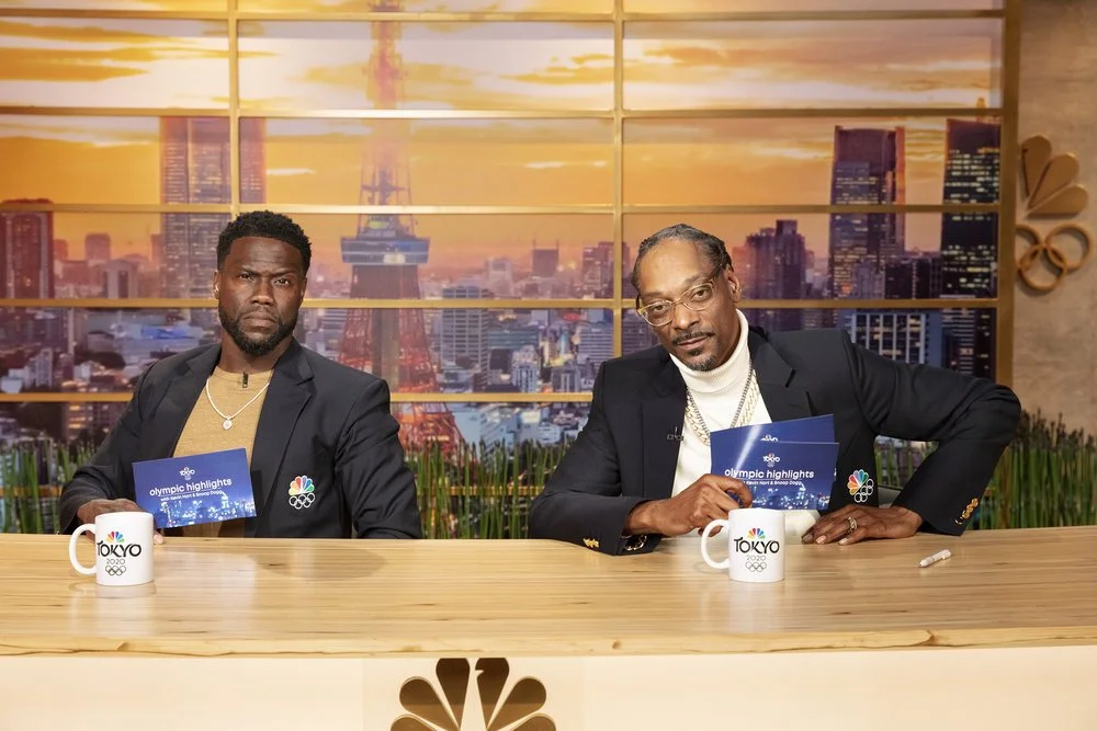 Olympic Highlights with Kevin Hart and Snoop Dogg. Produced by Laugh Out Loud, Streaming on Peacock
