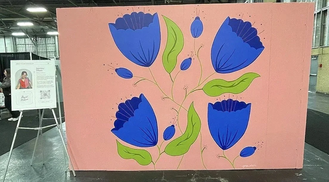 blue flowers