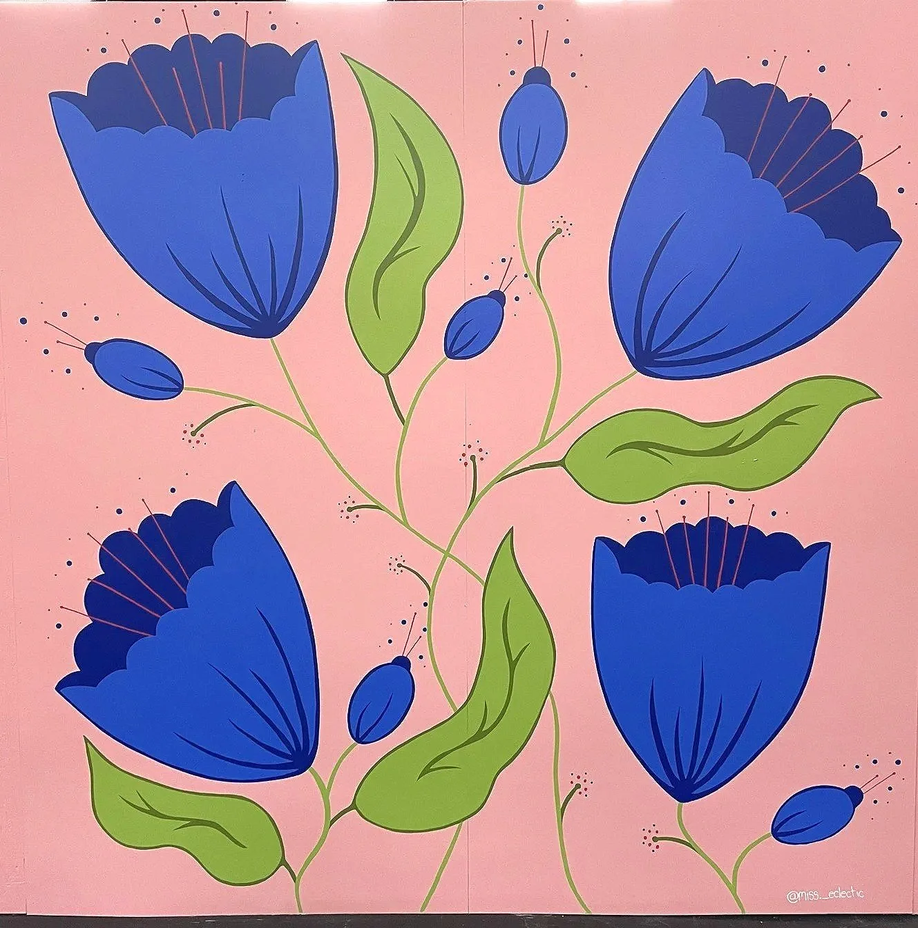 blue flowers
