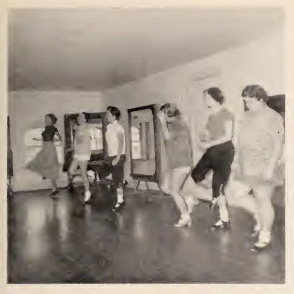 Third floor dance studio dated 1956 from the Geechee yearbook courtesy of Georgia Southern University