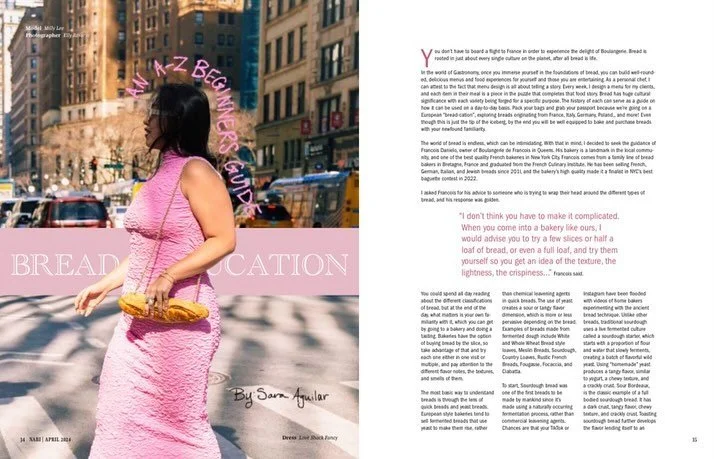 Love love loved this shoot! That was a real baguette that we used in this shoot btw! This was so much fun with @nabi.magazine !

Graphic design: Elly Natalia Studio

Writer: @chefsaraaguilar