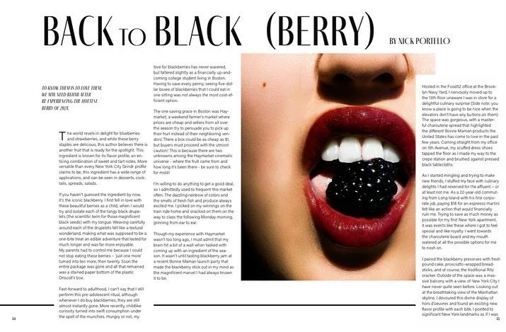 Had an awesome time shooting and designing this &ldquo;Back to Black(berry)&rdquo; Article for @nabi.magazine 

Writer: @nickportello