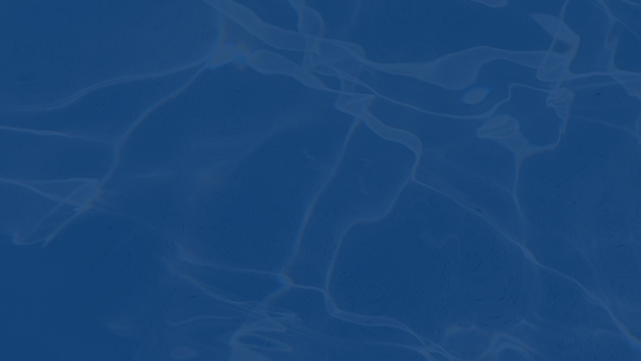 Blue water with light reflection and ripples.