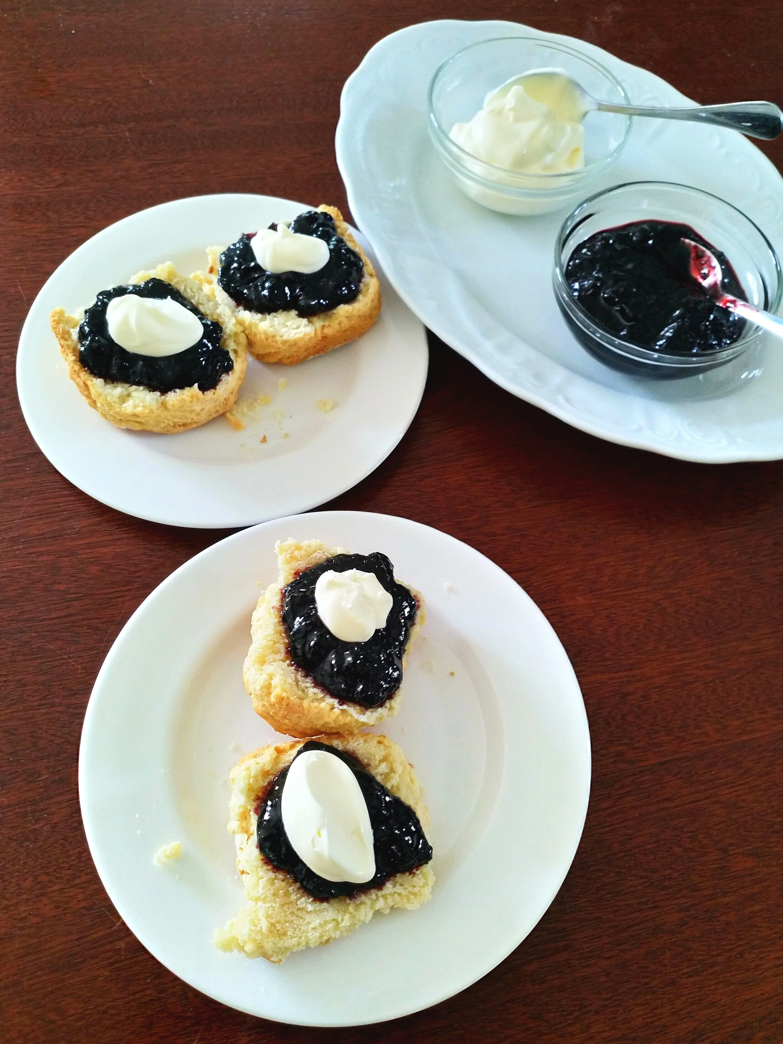 Scones with Gold medal winner Haskap compote