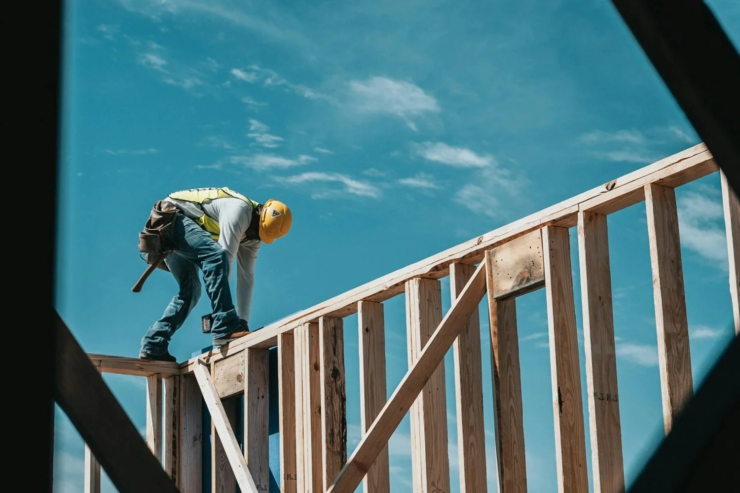 Hands-on work on a construction project