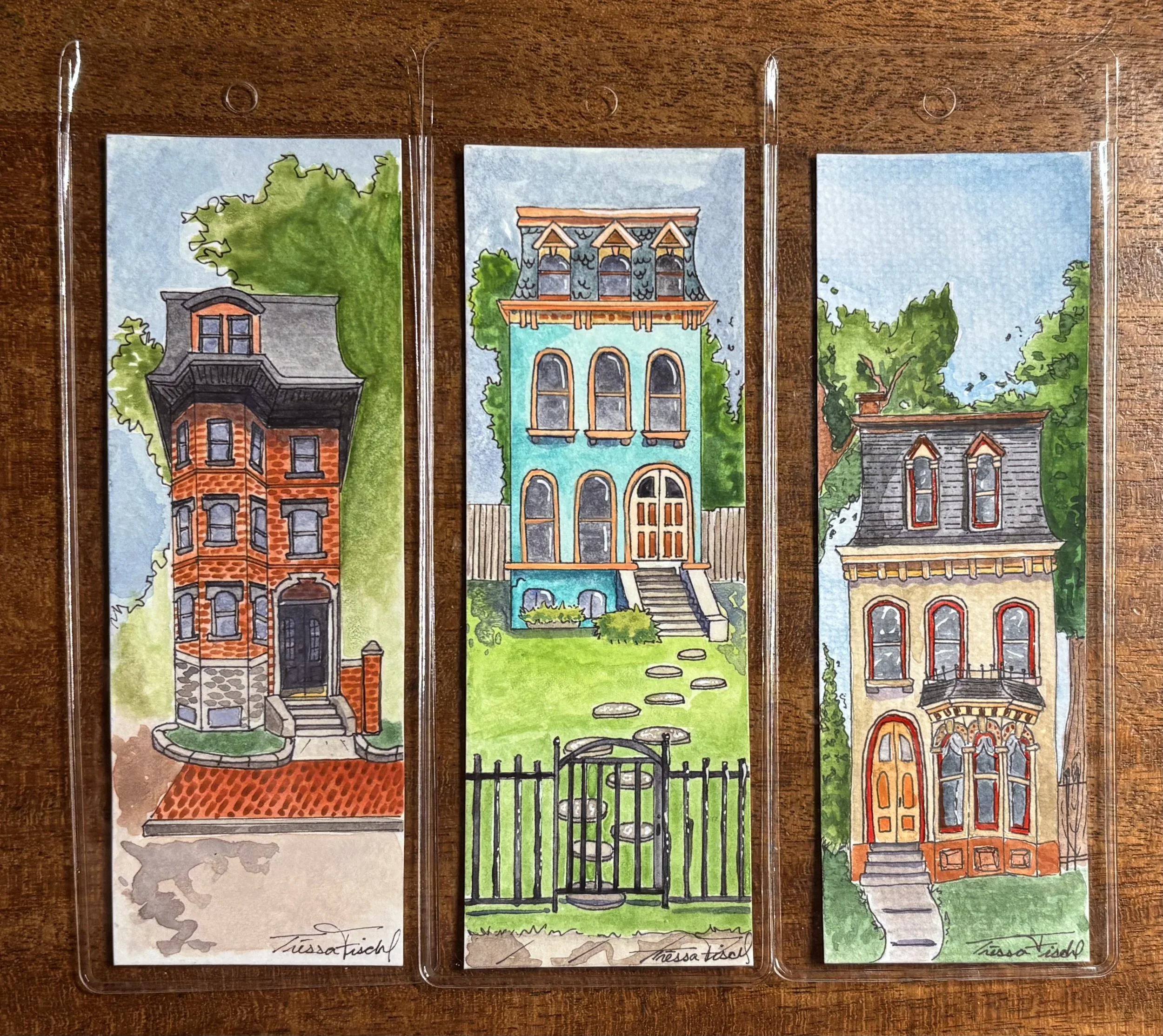 Bookmark Set: Victorian Homes