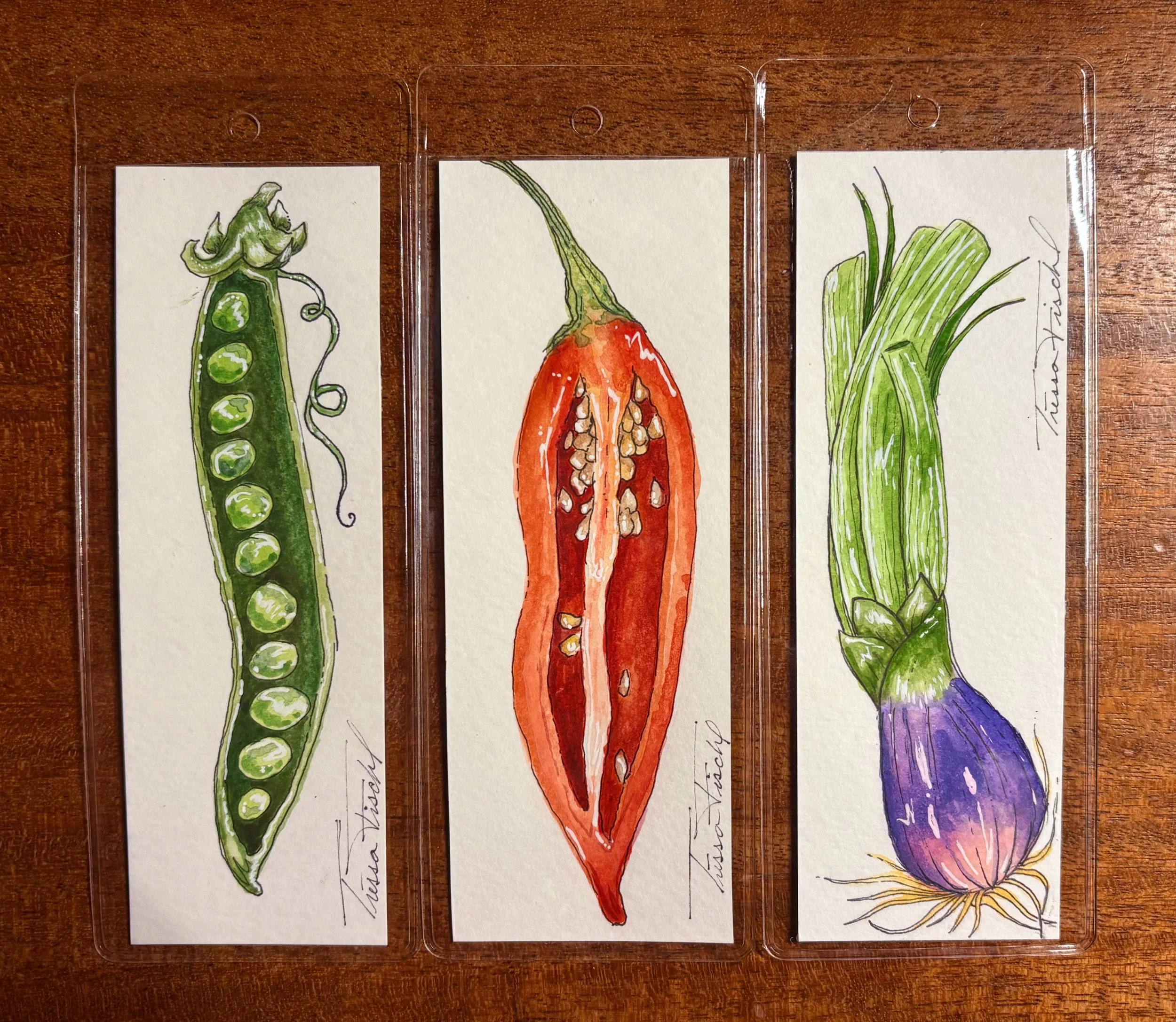 Bookmark Set: Veggies