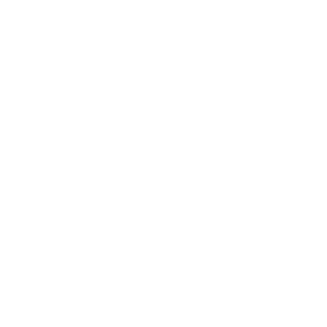 A white icon of two hands clasped in a handshake with lines radiating outward on a black background.