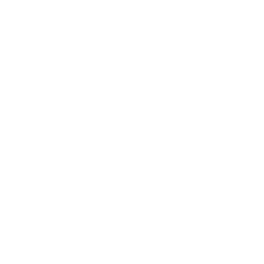White outline of a shield with a thumbs-up hand gesture inside, three stars above the shield, and a circular border on a black background.