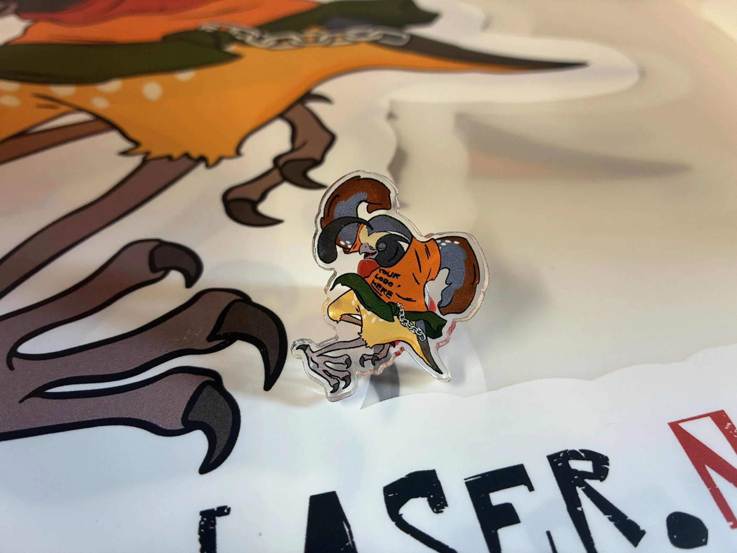 Old Trail Acrylic Lapel Pin