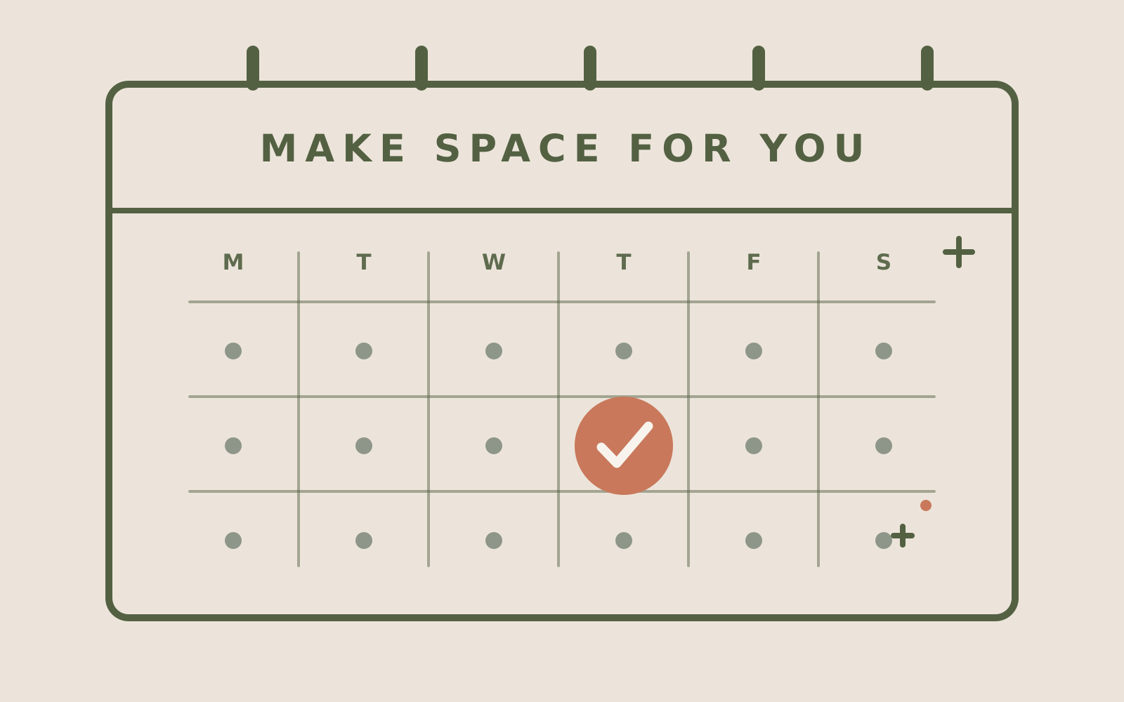 Minimal calendar illustration linking to Talk About It therapy appointment scheduling