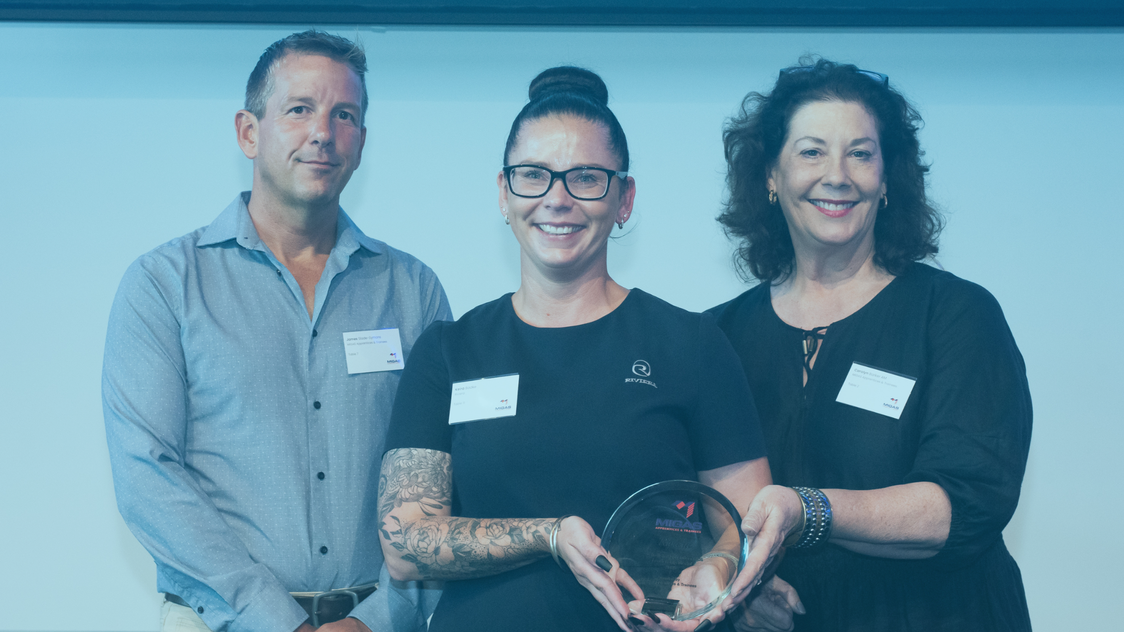 Riviera Team Accepting the Award