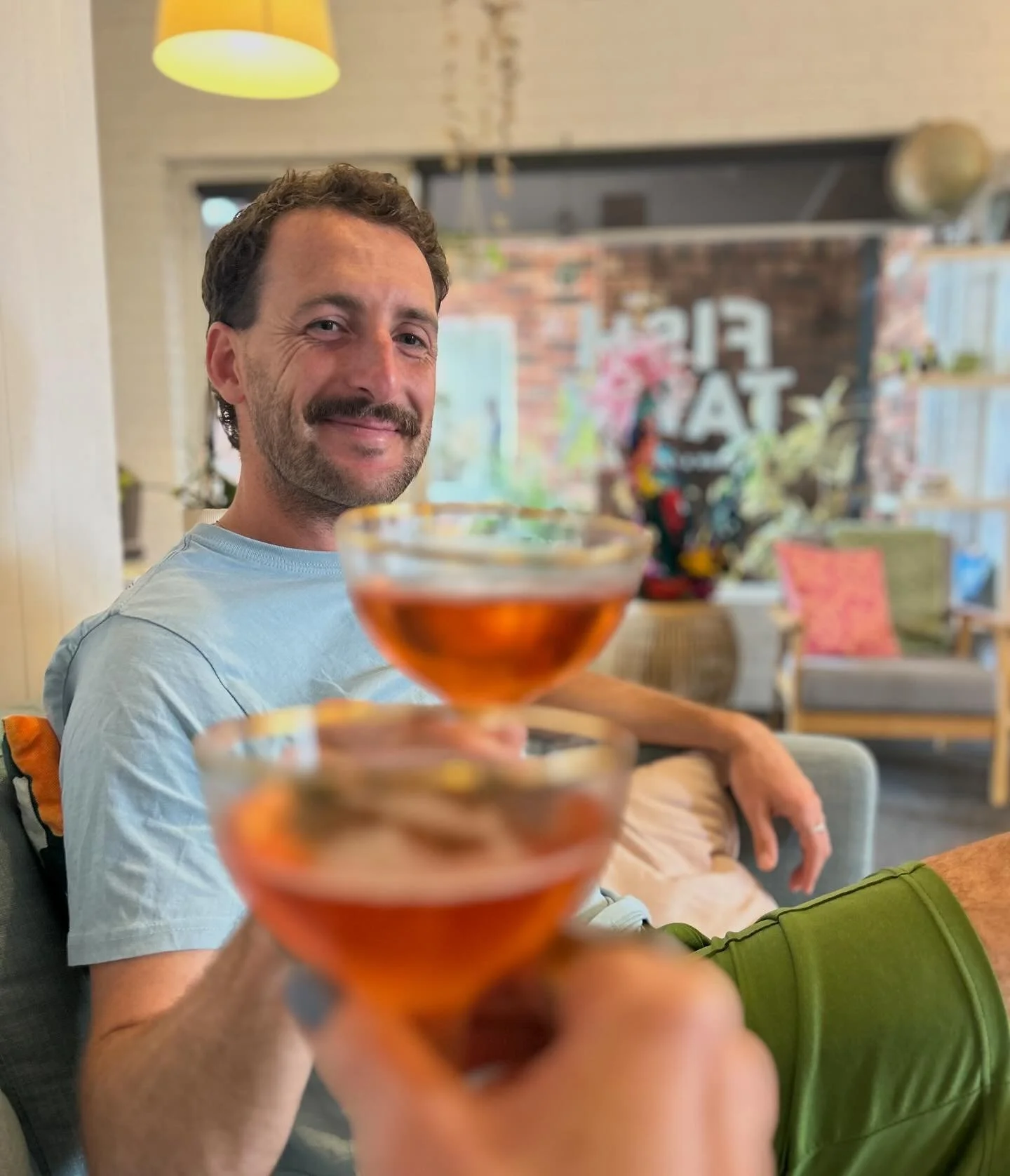 Clinkies!!! Congrats @oliverbatten on completing a marathon task at work in the tank today and &hellip; an actual for real marathon at the weekend! 🥂