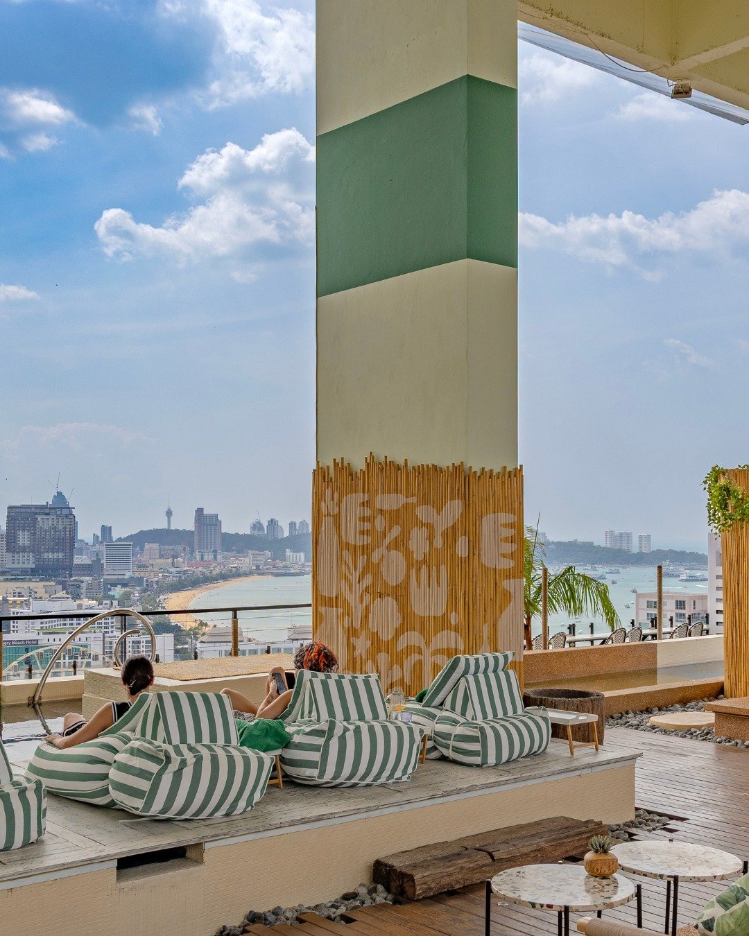 The view. Pattaya's coastline from the 24th floor.
