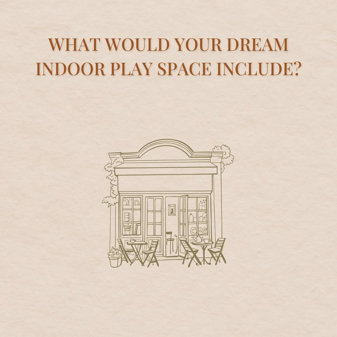 Parent's and caregivers: I'm talking to YOU. 
-Comfy seating? 
-Vegan Pastries?
-What coffee roaster would you be drinking?

I'll tell you what I DON'T want: cookies in a display case at checkout only for my kiddo to have a meltdown. 
#indoorplayspac