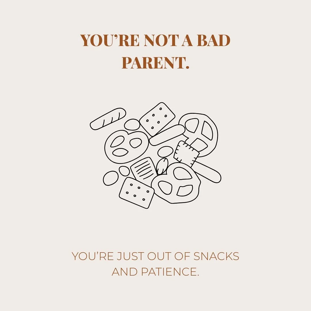 We will definitely have snacks. 🥗🍌🍎
Healthy snacks. Nourishing snacks. Fun snacks. Yummy snacks.  No, we won&rsquo;t have candy at eye level for your child to get upset over. 

We also have patience. 💕Patience to listen, to be there, to tell you 