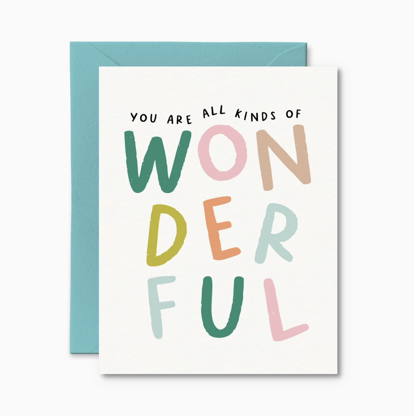 You Are All Kinds of Wonderful Teacher Card Thank You Card
