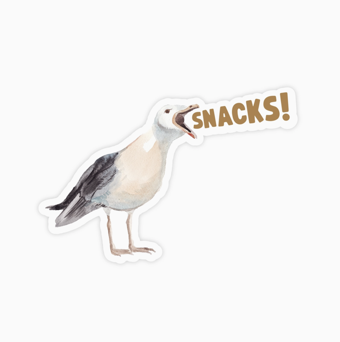 Seagull Snacks Sticker