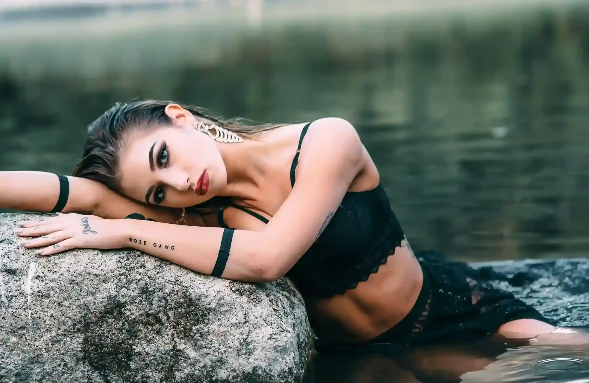 Woman with bold makeup showing smooth, glowing skin after hydrodermabrasion facial in Vancouver WA